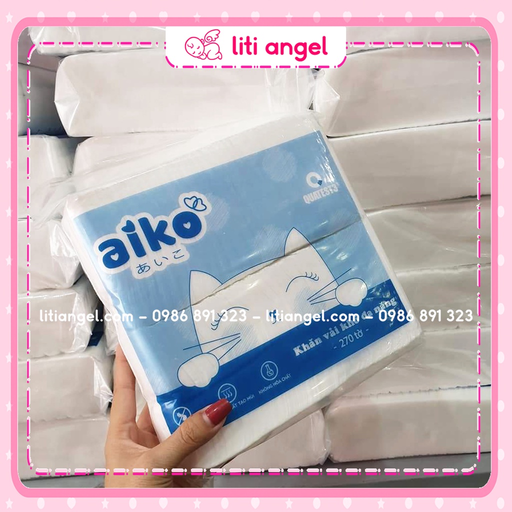 Khăn vải khô đa năng Aiko loại 300g và 500g