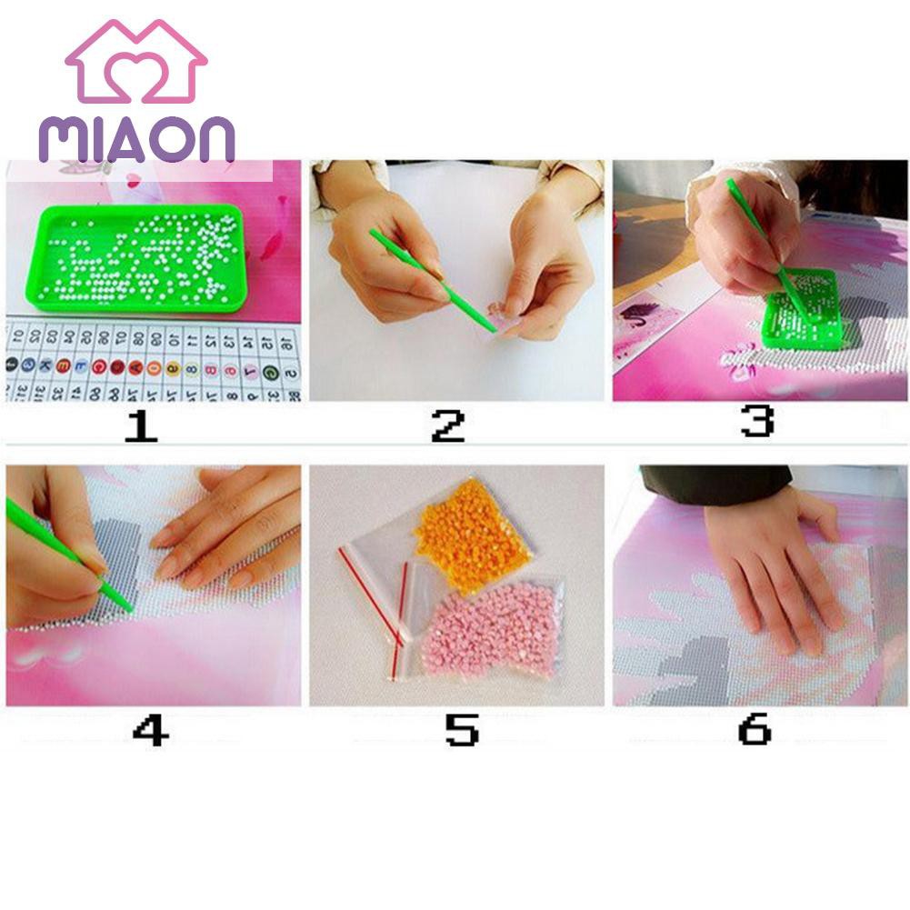 Bộ phụ kiện làm tranh đính đá DIY họa tiết 5D hình làng quê đơn giản | BigBuy360 - bigbuy360.vn