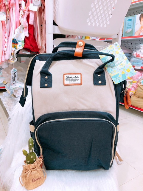 Balo bỉm sữa cho mẹ Dokoclub mẫu đẹp-Balo đựng đồ ( 42x21x28 )