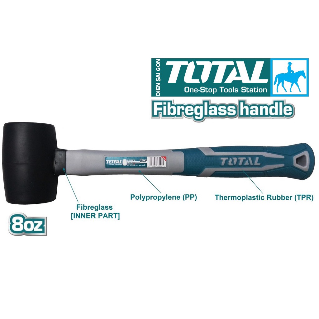 Total Búa cao su 220g 8oz THT76816