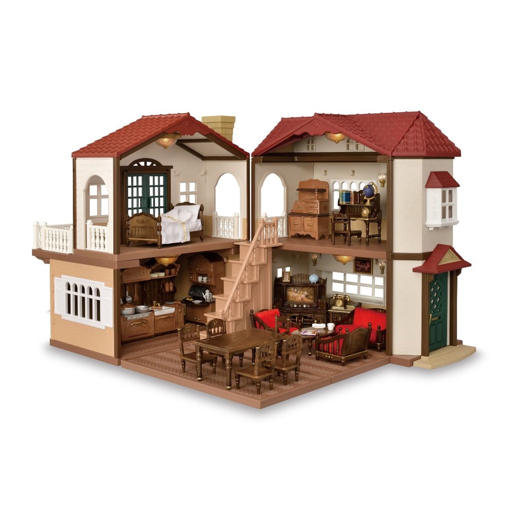 Đồ Chơi Sylvanian Families Căn Nhà Mái Đỏ Cổ Điển Phiên Bản Đặc Biệt Classic Red Roof Country Home Special Edition