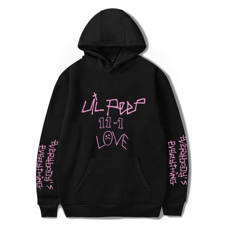 Lil peep hoodies love lil peep nam áo nỉ có mũ trùm đầu áo len chui đầu sudaderas cry hood