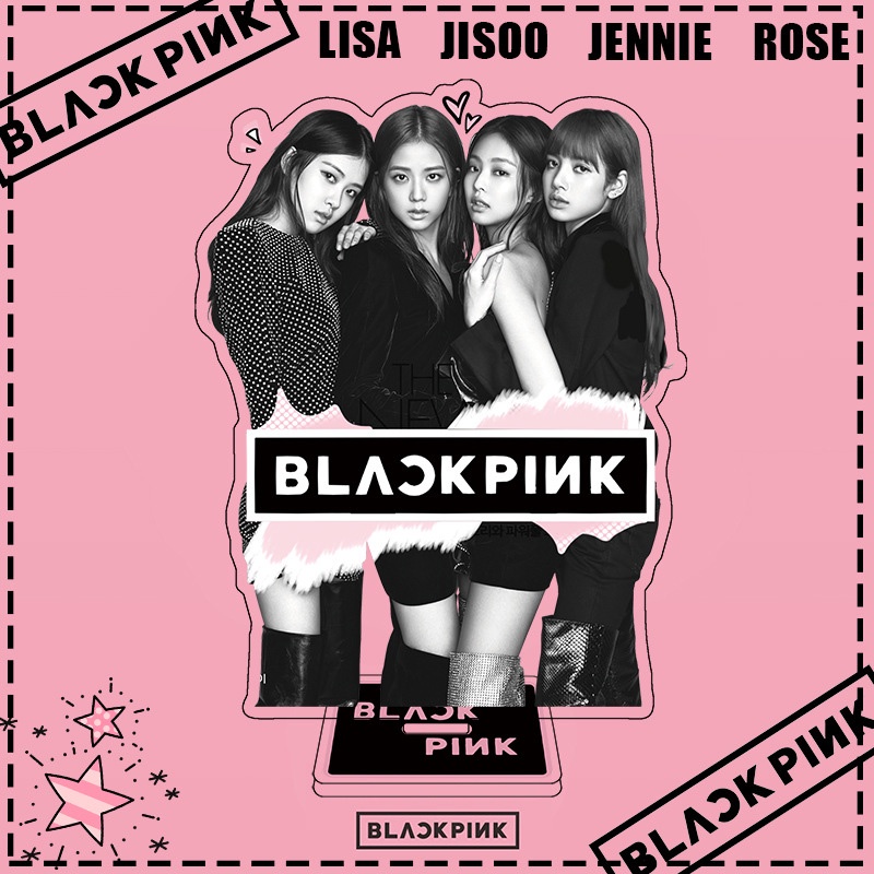 Phụ Kiện Trang Trí Để Bàn Hình Nhóm Nhạc BLACKPINK Bằng Acrylic 15cm