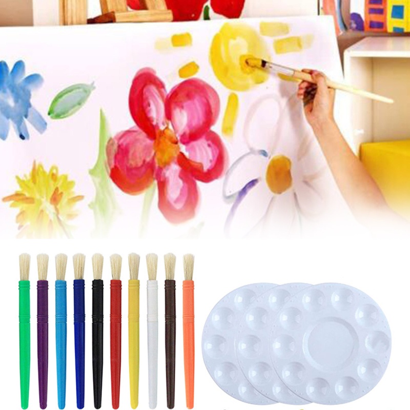 Set 23 Cọ Vẽ Tranh Màu Nước Kèm Cốc Làm Sạch Tiện Lợi Dành Cho Trẻ Em
