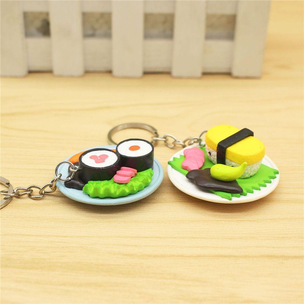 Móc Khóa Hình Lát Cá Hồi Dễ Thương