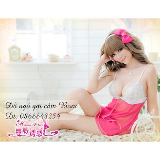 Áo Ngủ Nữ Sexy Trắng Hồng Gợi Cảm | BigBuy360 - bigbuy360.vn
