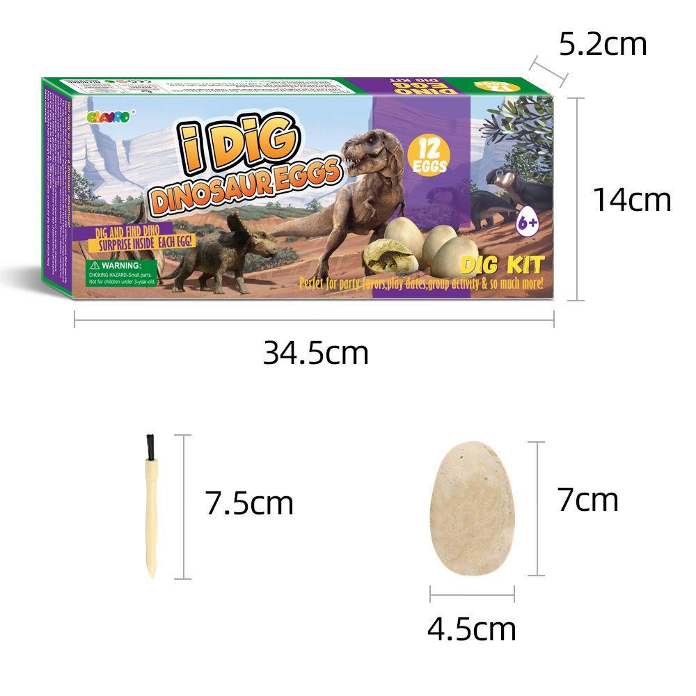 DYRUIDOJ Dinosaur Egg Dig Kit Birthday Gifts Kids Dig Up 12/15PCS Archaeology Toys Dinosaur Toys DIY Assembly Model Paleontology Jumbo Dino Egg Dinosaurs Educational Toys