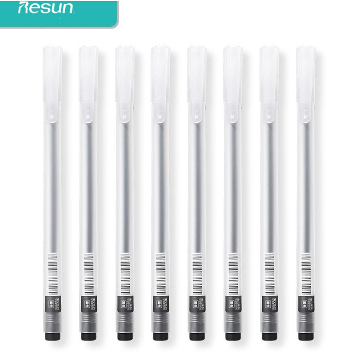 Bút gel basic RESUN mờ gió không đánh dấu, khô nhanh, mực đen liên tục 0.5mm ký học sinh văn phòng trơn tru BN1 BN5