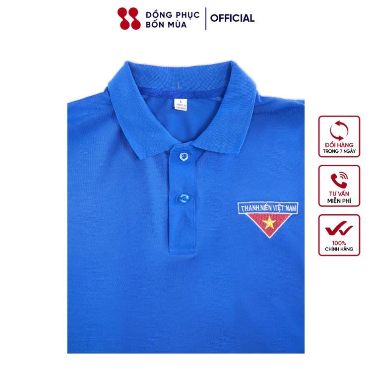 Áo Phông Đoàn Thanh niên nam nữ DONGPHUCBONMUAOFFICIAL chất Lascote cao cấp sẵn hàng tại shop 100% shop tự thiết kế