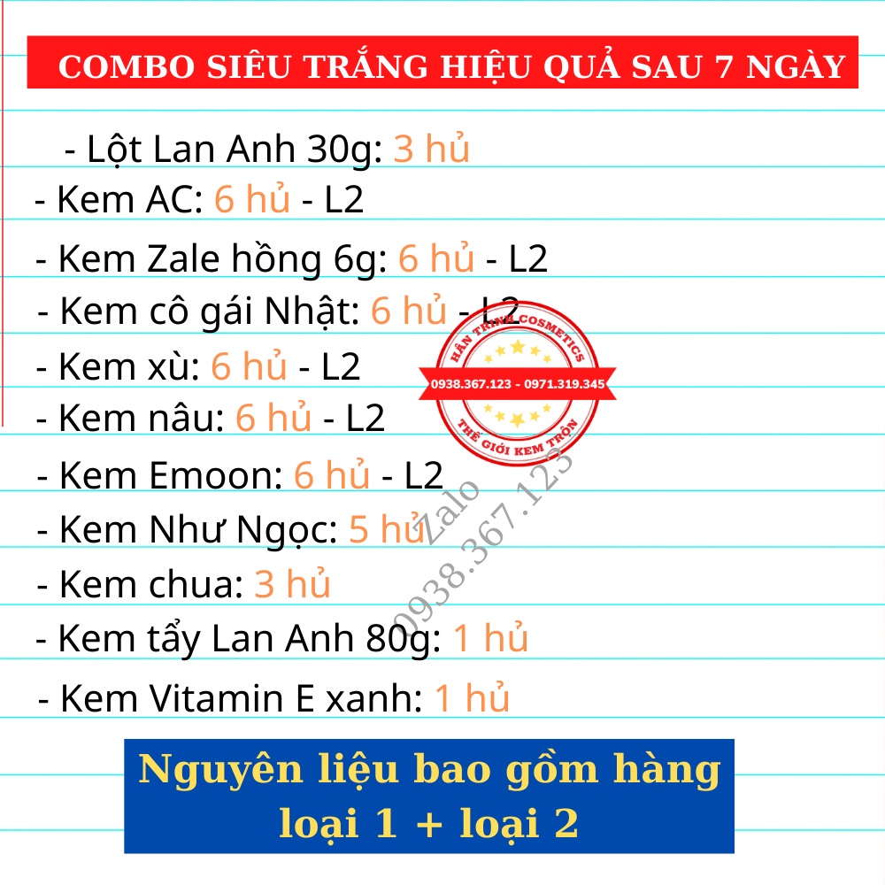 Combo Kem Trắng Da Body Hiệu Quả Sau 7 Ngày Sử Dụng Chị Nào Cũng Mê - Mỹ Phẩm Hân Trinh