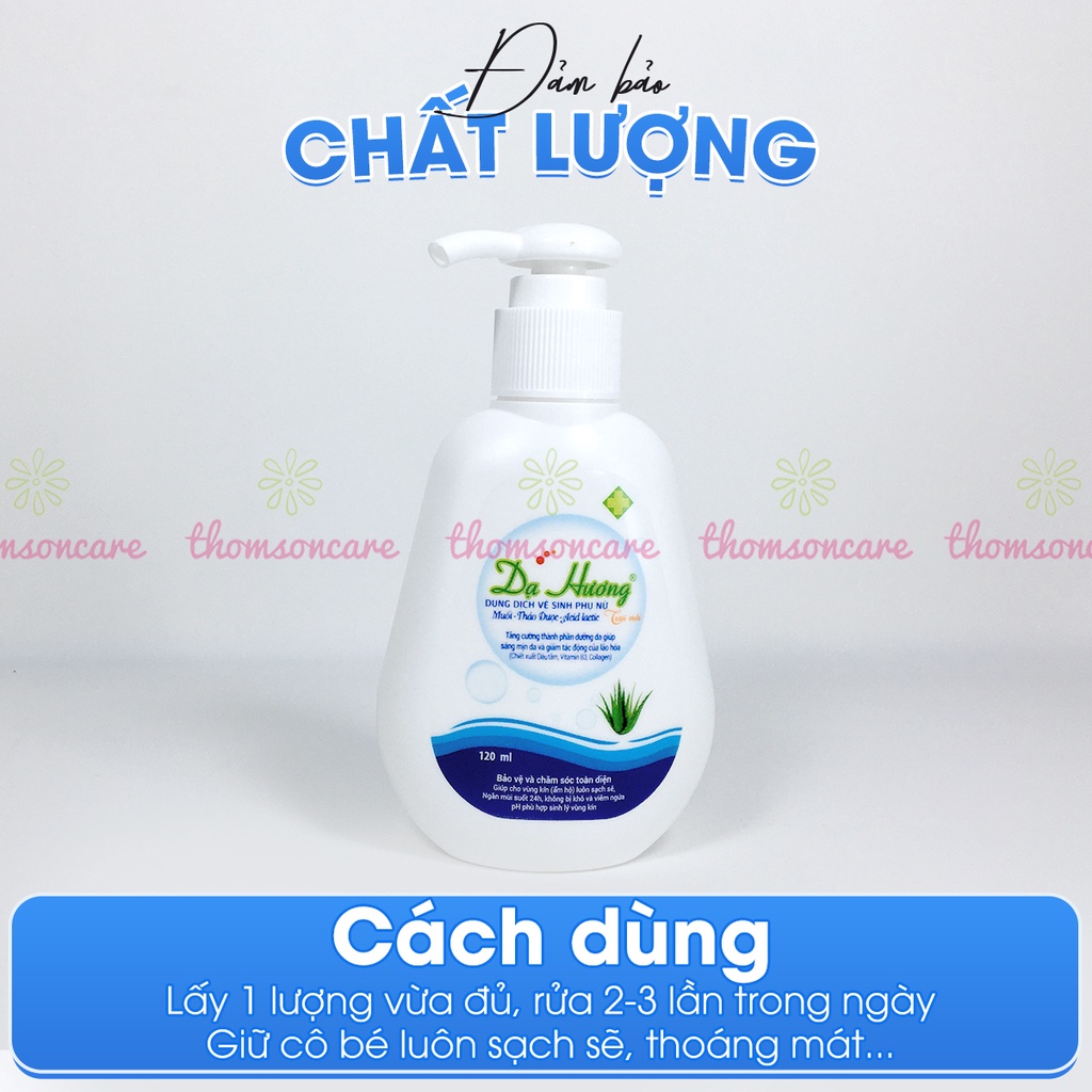 Dạ hương chai 120ml có vòi tiện dụng - Dung dịch vệ sinh phụ nữ, nước rửa phụ khoa hàng ngày của Hoa Linh