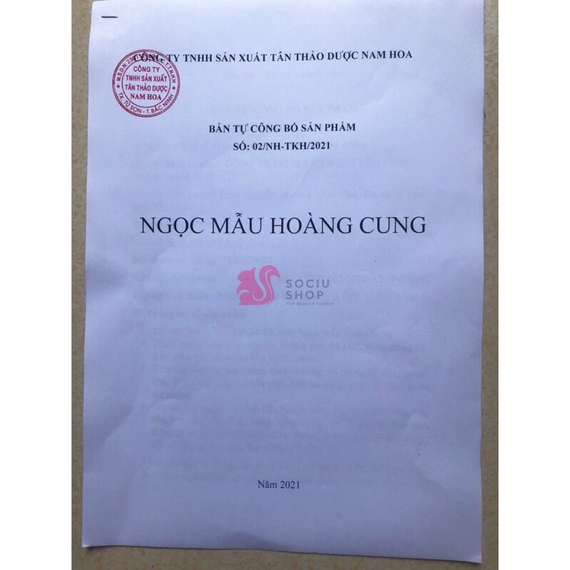 NGỌC MẪU HOÀNG CUNG , TĂNG CƯỜNG NỘI TIẾT TỐ NỮ, TĂNG VÒNG 1 SAU 3 THÁNG