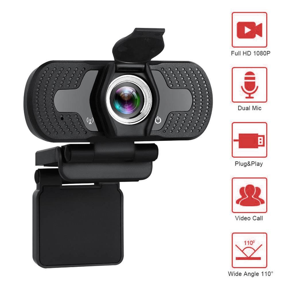TZ Webcam HD 1080P với camera micrô giảm tiếng ồn cho công việc hội nghị truyền hình trực tiếp cuộc gọi video | BigBuy360 - bigbuy360.vn
