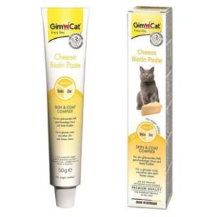 GIMCAT CHEESE BIOTIN Gel dinh dưỡng mượt lông giảm rụng vị phô mai cho mèo