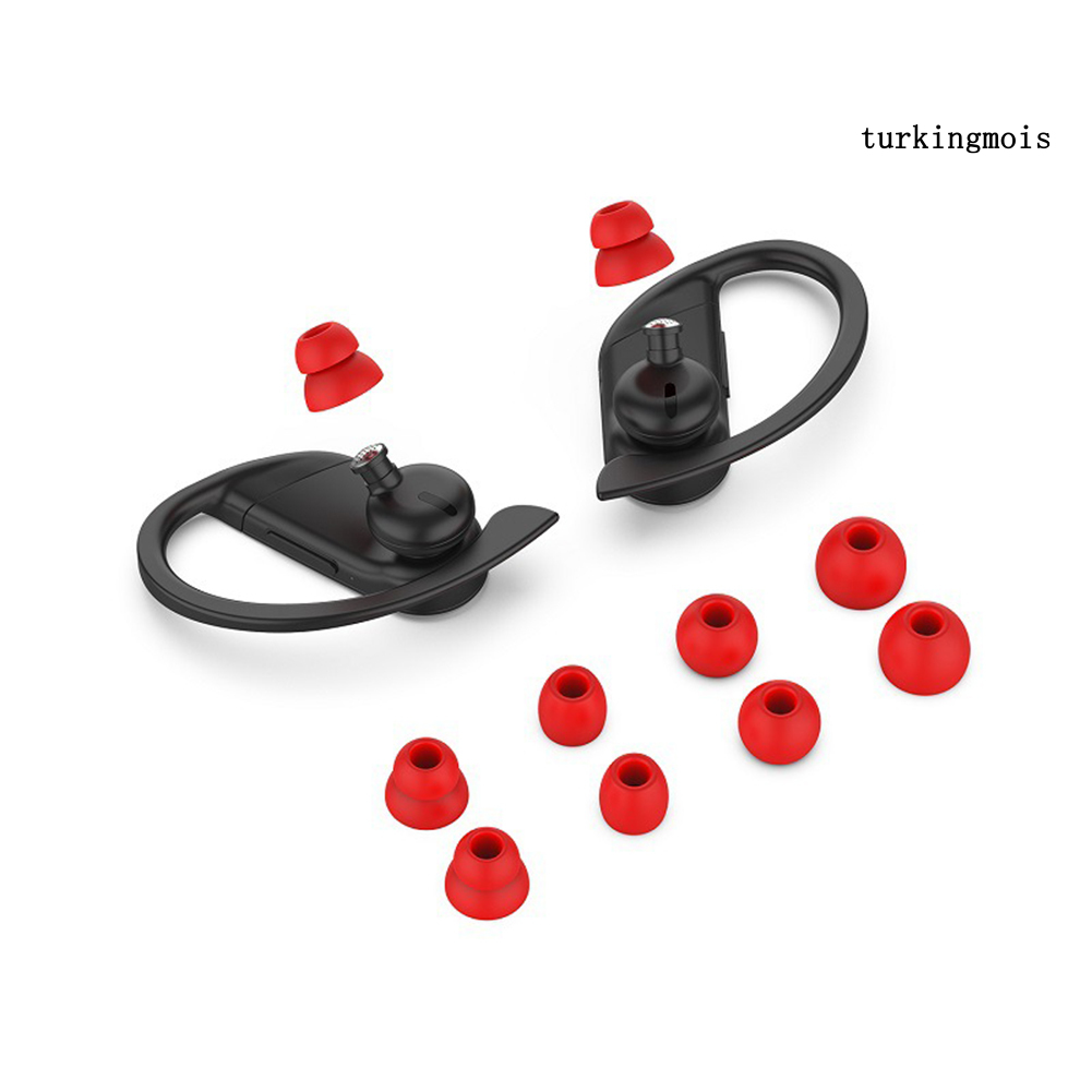 Set 8 Nút Nhét Tai Nghe Bluetooth Nhét Tai Bằng Silicon Mềm Cho Powerbeats Pro / 3