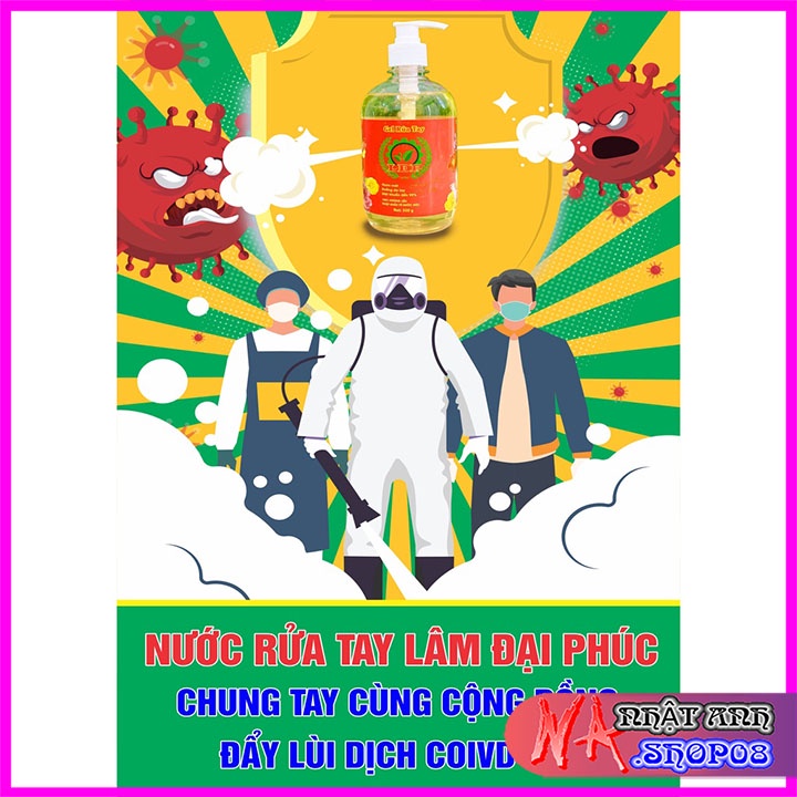 Nước rửa tay 500g, Gel, Nước rửa tay khô 350ml LÂM ĐẠI PHÚC- Rửa tay sạch, Diệt khuẩn, Vệ sinh, Tiện ích | BigBuy360 - bigbuy360.vn