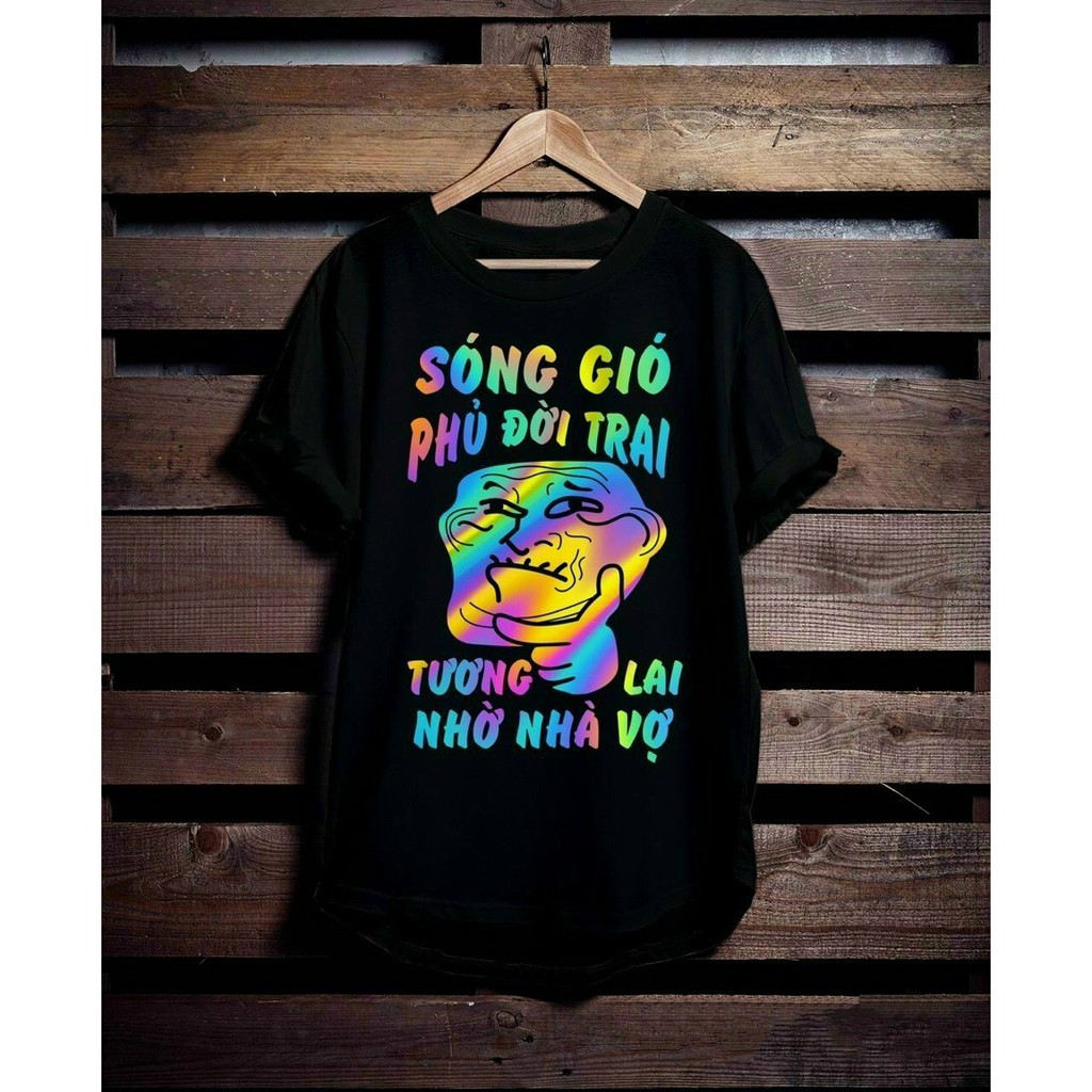 Áo Thun UniSex - Áo In Thun Phản Quang Cổ Tròn Tay Lỡ Form Rộng Cho Cả Nam Và Nữ Siêu Xinh | BigBuy360 - bigbuy360.vn