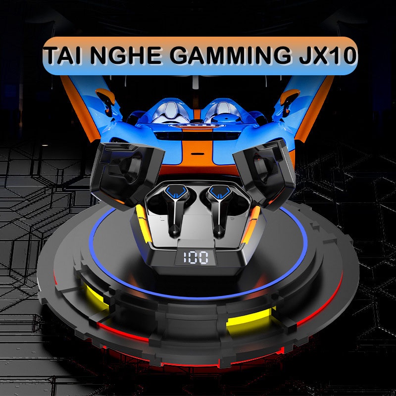 Tai Nghe Gaming JX 10 TWS Tai Nghe  Bluetooth Chơi Game Không Dây Có Mic Siêu Xe Độ Trễ Cực Thấp Pavu Tech