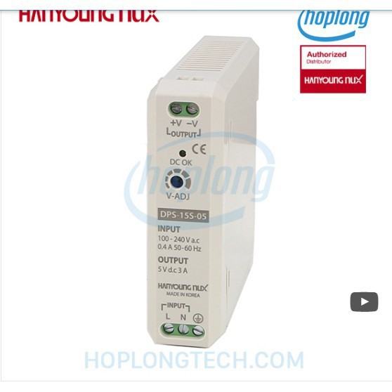 HanYoung Bộ nguồn chuyển đổi điện áp 100-240/Vac ra 5/vdc , công suất từ 15W đến 50W KOREA