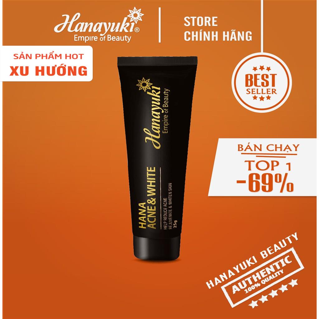 Kem ngừa mụn trắng da Hana Acne White - Hanayuki Chính Hãng 100%