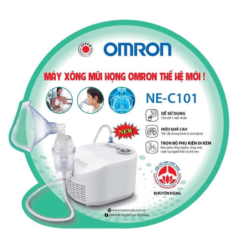 ✅ (Chính hãng) Máy sông mũi họng amron  NE -C101 giúp kiểm soát sức khỏe hô hấp dễ dàng ,trợ lý đắc lực cho gia đình