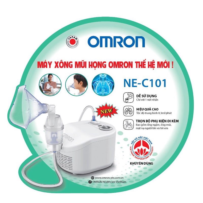 ✅  Máy sông mũi họng amron  NE -C101 giúp kiểm soát sức khỏe hô hấp dễ dàng ,trợ lý đắc lực cho gia đình