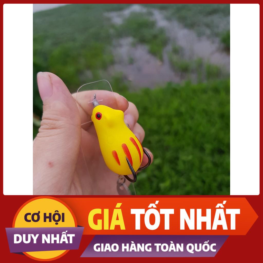 [ Xả Nhanh] Mồi hơi Thái Lan Mini Thunder Frog kèm thìa siêu nhạy cá