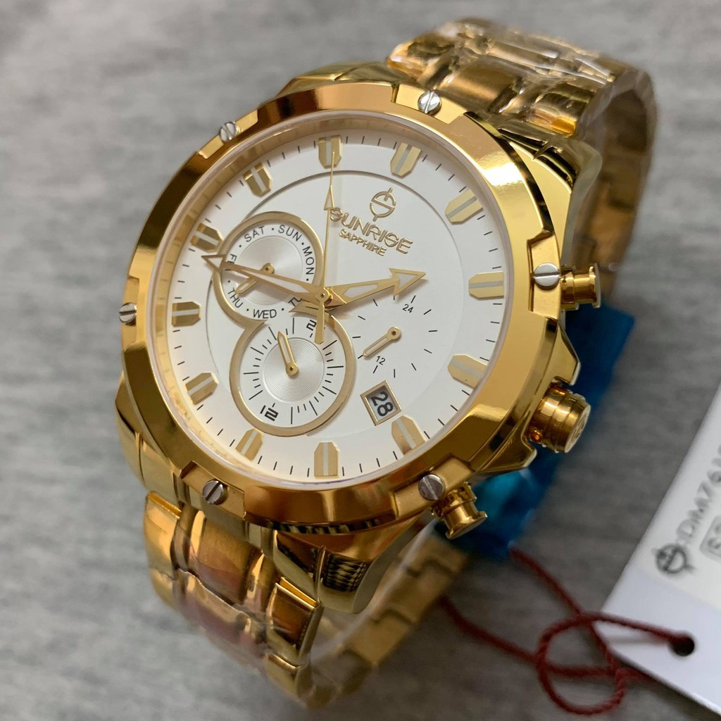 Đồng hồ Sunrise Nam chính hãng Nhật Bản M761G.T - kính saphire chống trầy - bảo hành