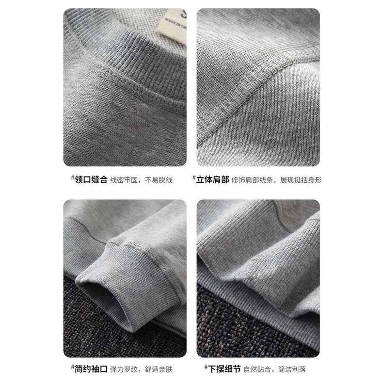 Áo Thun Nam Dài Tay Cổ Tròn Plus Size In Họa Tiết Thời Trang Thu Đông