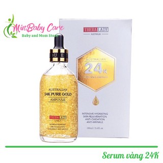 [ Chính Hãng ] Serum Dưỡng Da Thera Lady Australian 24K Pure Gold Ampoule 100ml Của Úc - Serum Vảy vàng 24k Thera Lady