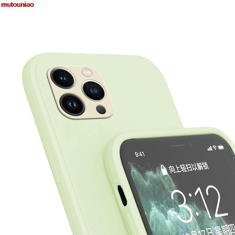 Ốp Điện Thoại Silicone Màu Trơn Cho Iphone 6 6S 7 8 SE 2020 11 12 13 mini Pro Plus X XS XR MAX
