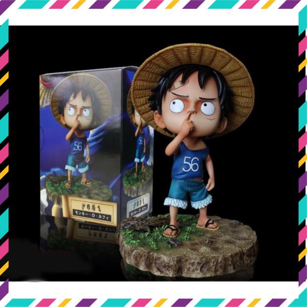 Mô hình One Piece Luffy Mũ Rơm Hồi Nhỏ, Hàng Cao Cấp,Cao 14cm - Tượng Figure Monkey D.Luffy Vua Hải Tặc