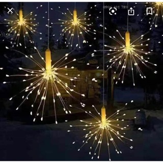 Đèn nháy led dạng pháo hoa chống thấm nước(5 bông/chùm)
