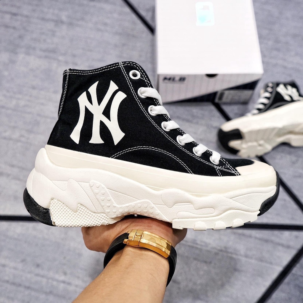 Giày MLB độn đế cổ cao mlb chunky high siêu phẩm hot trend nam nữ ảnh thật +freeship fullbox
