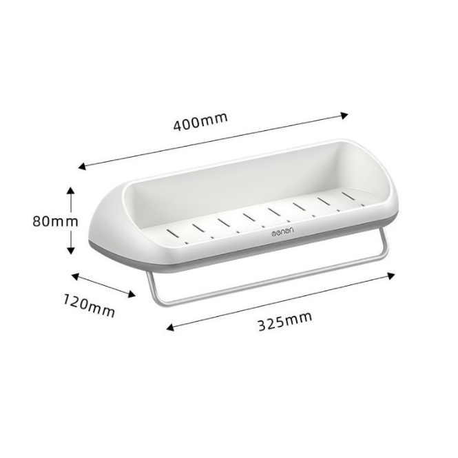 Kệ Để Đồ Phòng Tắm Kèm Miêng Dán Lắp Đặt Dán Tường Cao Cấp OENEN, Kệ Nhà Tắm OENON
