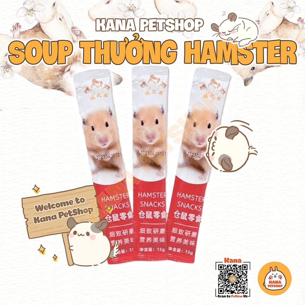 Súp Thưởng Thức Ăn HamsterFREESHIPĐồ Ăn Dặm Soup Dinh Dưỡng Dạng Gel Sốt Cho Hamster ...