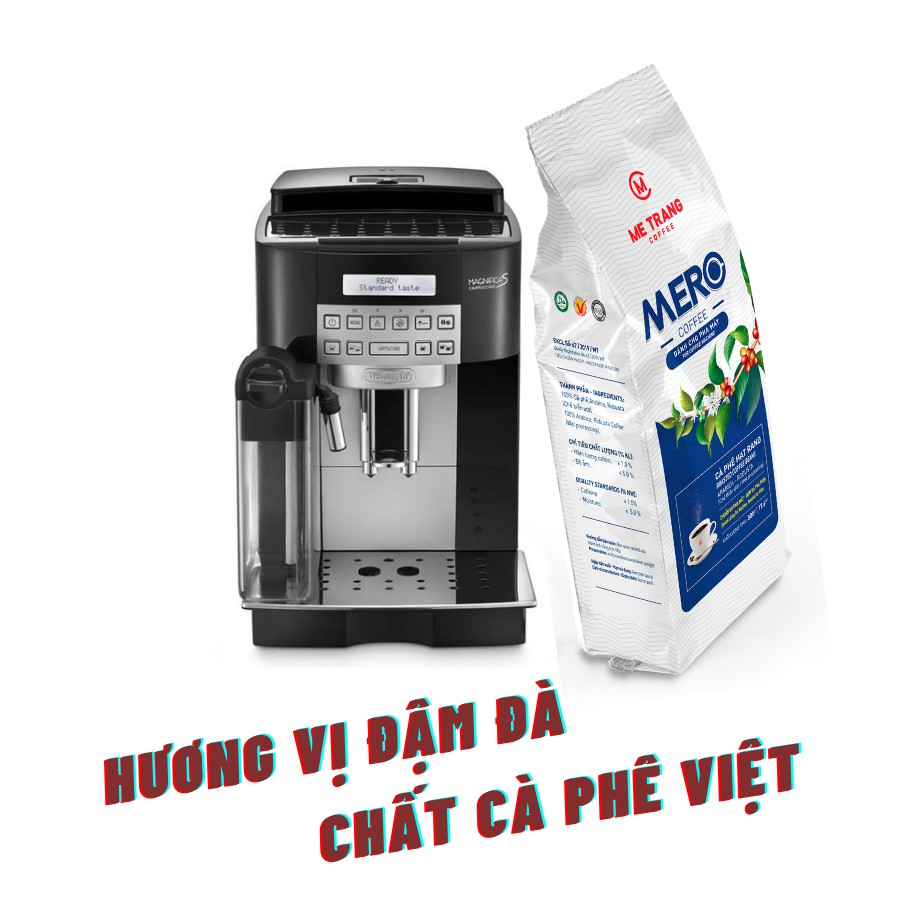 [Mã LT50 giảm 50k đơn 250k] Cà phê pha máy Mê Trang MERO - Túi hạt 500gr & 250gr