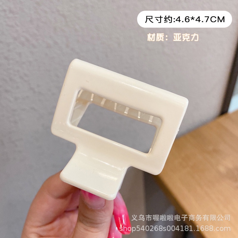 Kẹp Tóc Nhỏ Hình Vuông Phong Cách Retro Hàn Quốc