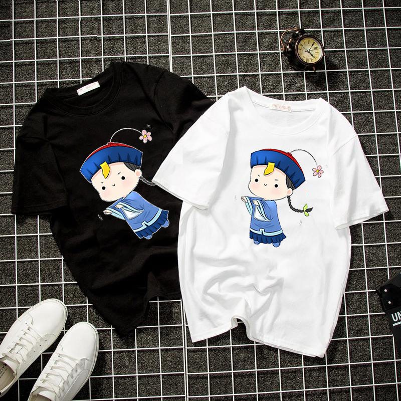 Áo thun unisex form rộng tiểu pháp sư dễ thương Hàn Quốc vải dày mịn 2019T2080