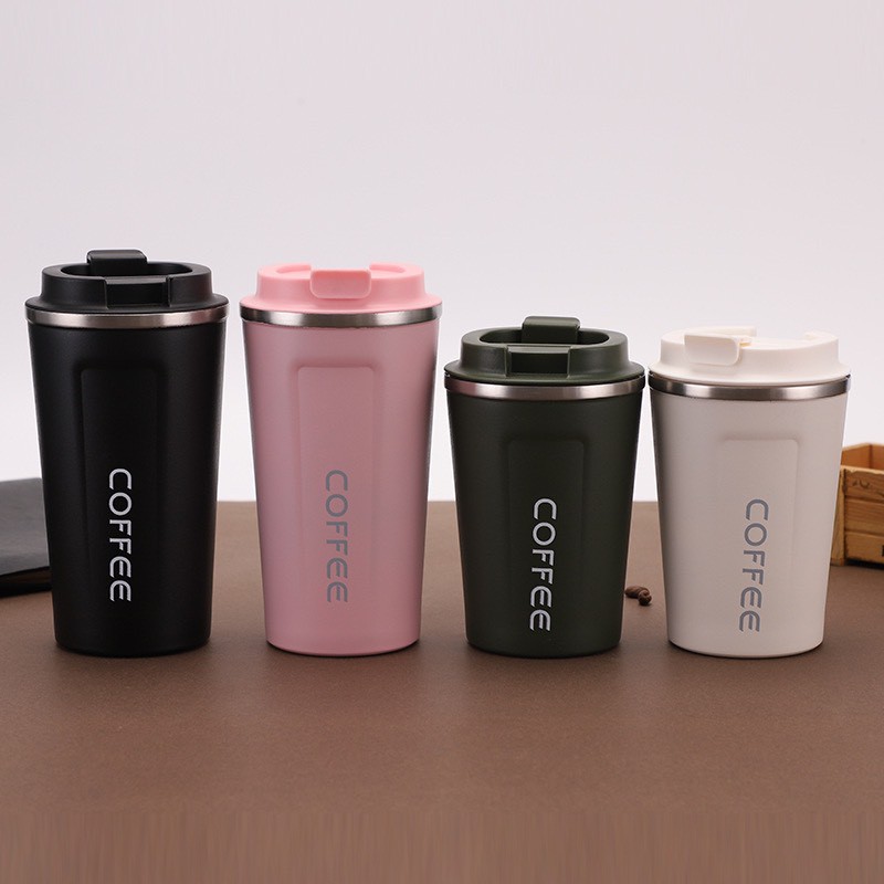 Bình Giữ Nhiệt Cafe Kèm Khắc Tên, coffee Inox 304 Giữ Lạnh 4-10 Tiếng, Cao Cấp Cầm Tay Nhập Khẩu - Rick Store