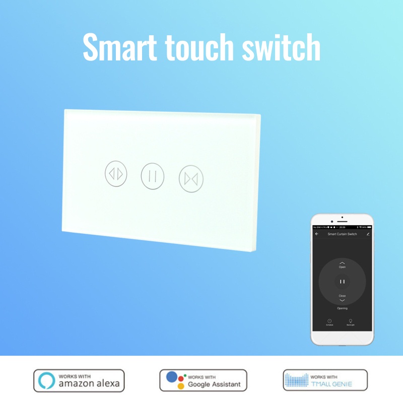 Công Tắc Rèm Cửa Thông Minh Kết Nối WiFi Không Dây Tiện Dụng