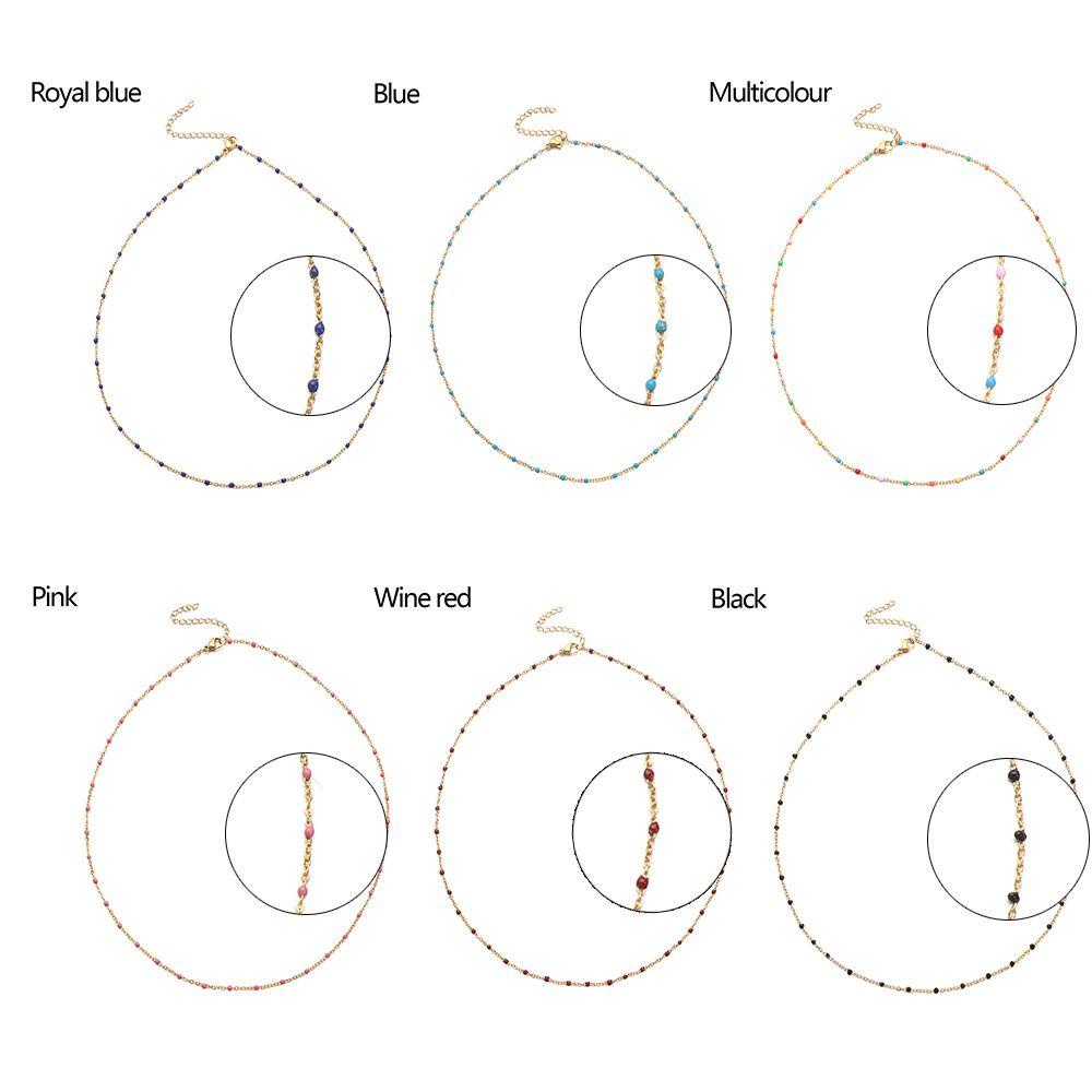 EUCA Vòng Cổ Choker Màu Sắc Thời Trang Cho Nữ