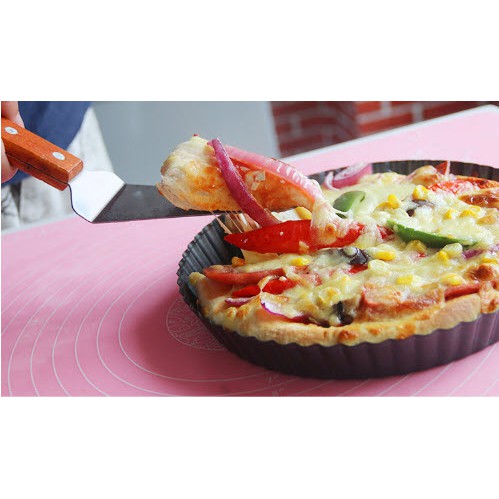 Xẻng Xúc Bánh Pizza Inox cán gỗ đẹp chắc chắn