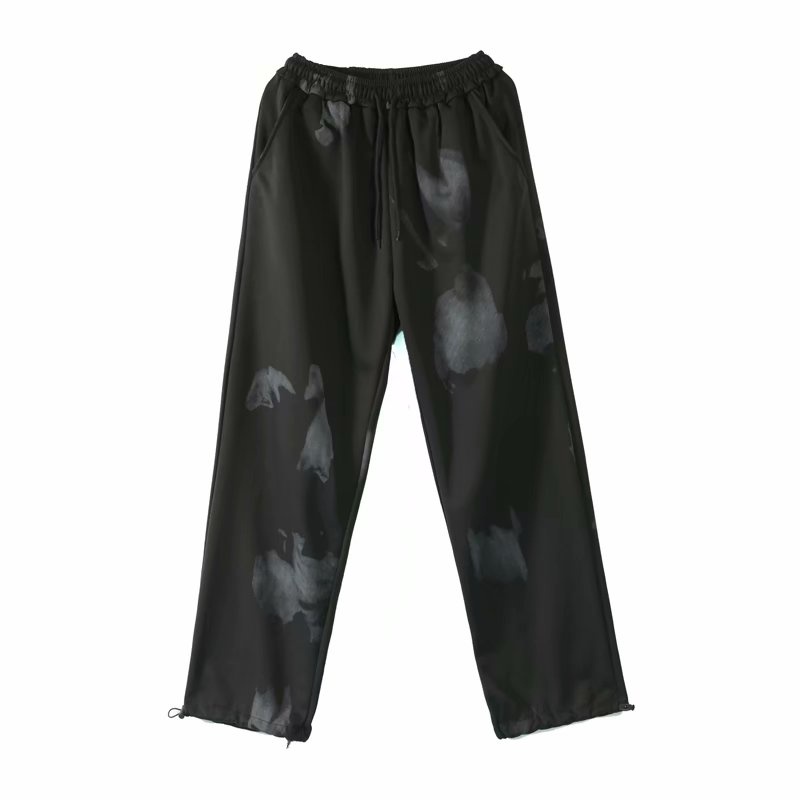 Quần ống rộng kiểu dáng nhuộm màu loang phong cách Hip Hop thời trang sành điệu cho nam size S-3XL