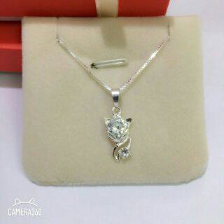 DÂY CHUYỀN BẠC Ý MẶT HỒ LY BÉ