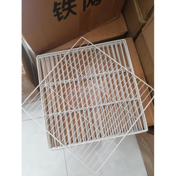 Tấm lưới thép 35x35cm, mắt lưới nhỏ 2cm, nuôi chim thỏ bọ (TẶNG KÈM CHỐT )