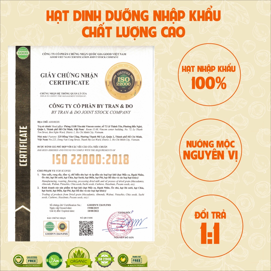 Hạnh Nhân Rang Bơ Pams (250g) - Hạt Nhập Khẩu Mỹ Rang Bơ Không Cholesterol, Dùng Ăn Khiêng