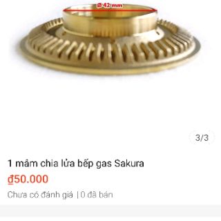 1 mâm chia lửa bếp ga sakura