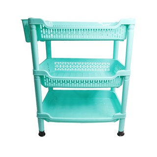 Kệ chén ly lớn 3 tầng 50 x 33 x 63 cm Chấn Thuận Thành úp chén bát, úp ly có kèm ống đũa (KLT3T20) nhiều màu