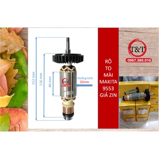 Rô to máy mài 9553 ruột mài mkt 9553 dong ran , rotor 9553